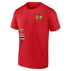 Chicago Blackhawks Fanatics Represent T-Shirt - Red | Fanatics Clearance