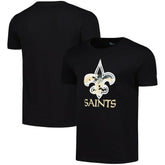 New Orleans Saints New Era Camo Logo T-Shirt - Black - NFL