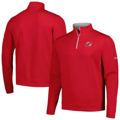 New Jersey Devils Columbia Wickham Hills Omni-Wick Quarter-Zip Jacket - Red | NHL online