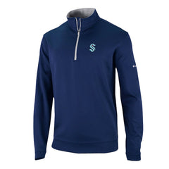 Seattle Kraken Columbia Wickham Hills Omni-Wick Quarter-Zip Jacket - Deep Sea Blue | NHL online