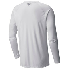 Seattle Kraken Columbia Terminal Tackle Omni-Shade Raglan Long Sleeve T-Shirt - White | NHL Clearance