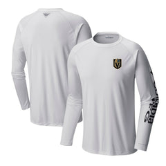 Vegas Golden Knights Columbia Terminal Tackle Omni-Shade Raglan Long Sleeve T-Shirt - White | NHL online