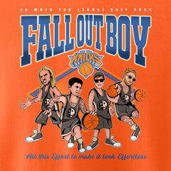 Fall Out Boy x New York Knicks Unisex So Much For (2our) Dust Pullover Sweatshirt Orange