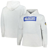 Fanatics Golden State Warriors Big & Tall Raglan Tri-Blend Pullover Hoodie Ash