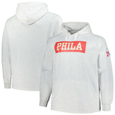 Fanatics Philadelphia 76ers Big & Tall Raglan Tri-Blend Pullover Hoodie Ash