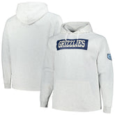 Fanatics Memphis Grizzlies Big & Tall Raglan Tri-Blend Pullover Hoodie Ash