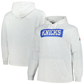 Fanatics New York Knicks Big & Tall Raglan Tri-Blend Pullover Hoodie Ash