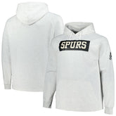 Fanatics San Antonio Spurs Big & Tall Raglan Tri-Blend Pullover Hoodie Ash