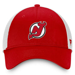 New Jersey Devils Fanatics Core Primary Logo Trucker Adjustable Hat - Red/White | Fanatics discount