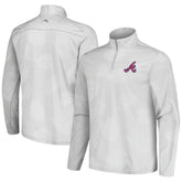 Atlanta Braves Tommy Bahama Delray Frond IslandZone Half-Zip Jacket Outlet