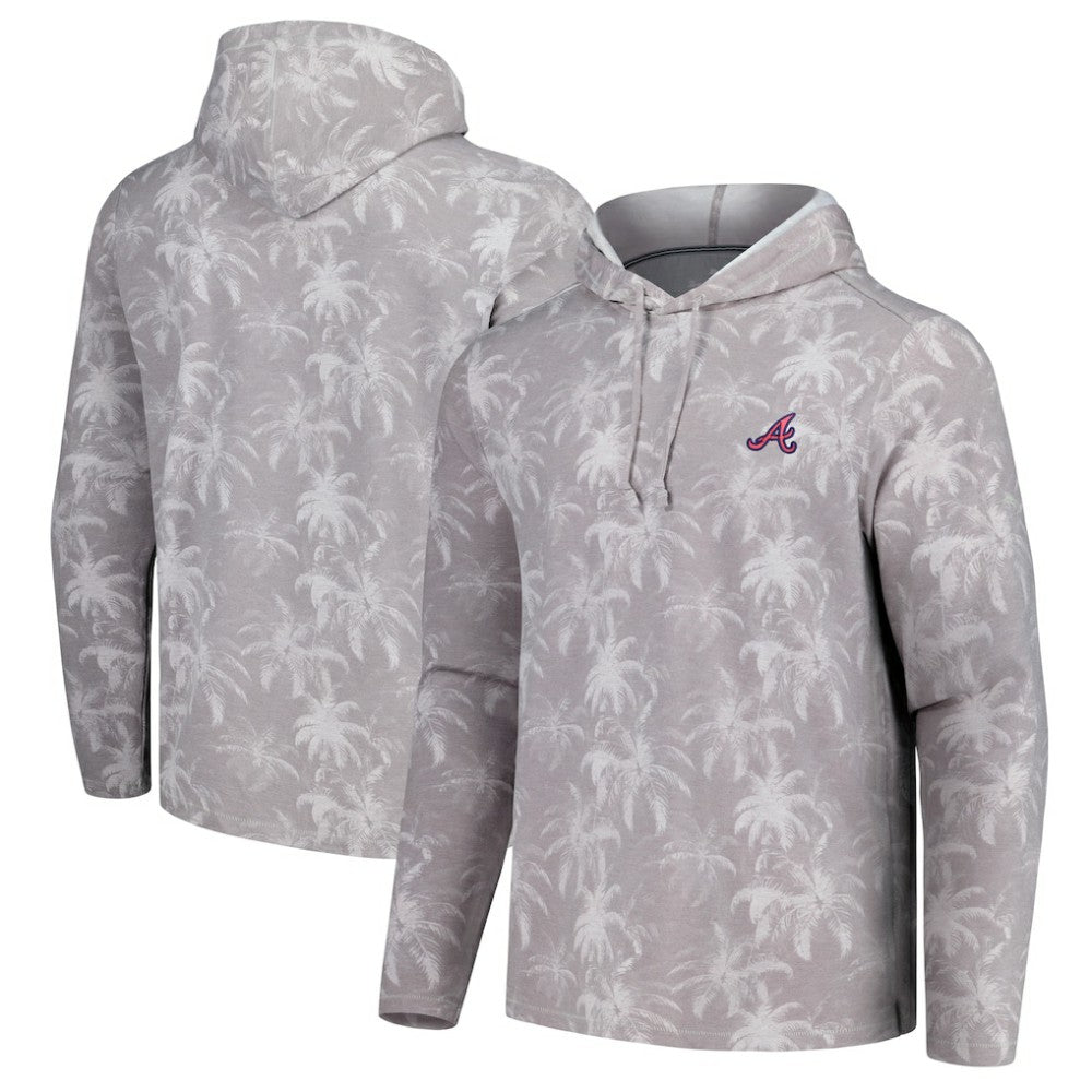 Atlanta Braves Tommy Bahama Palm Frenzy Hoodie Long Sleeve T-Shirt Online