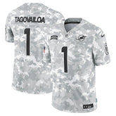 Tua Tagovailoa Miami Dolphins 2024 Salute to Service Limited Jersey - Arctic Camo - Nike