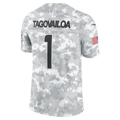 Tua Tagovailoa Miami Dolphins 2024 Salute to Service Limited Jersey - Arctic Camo - Nike