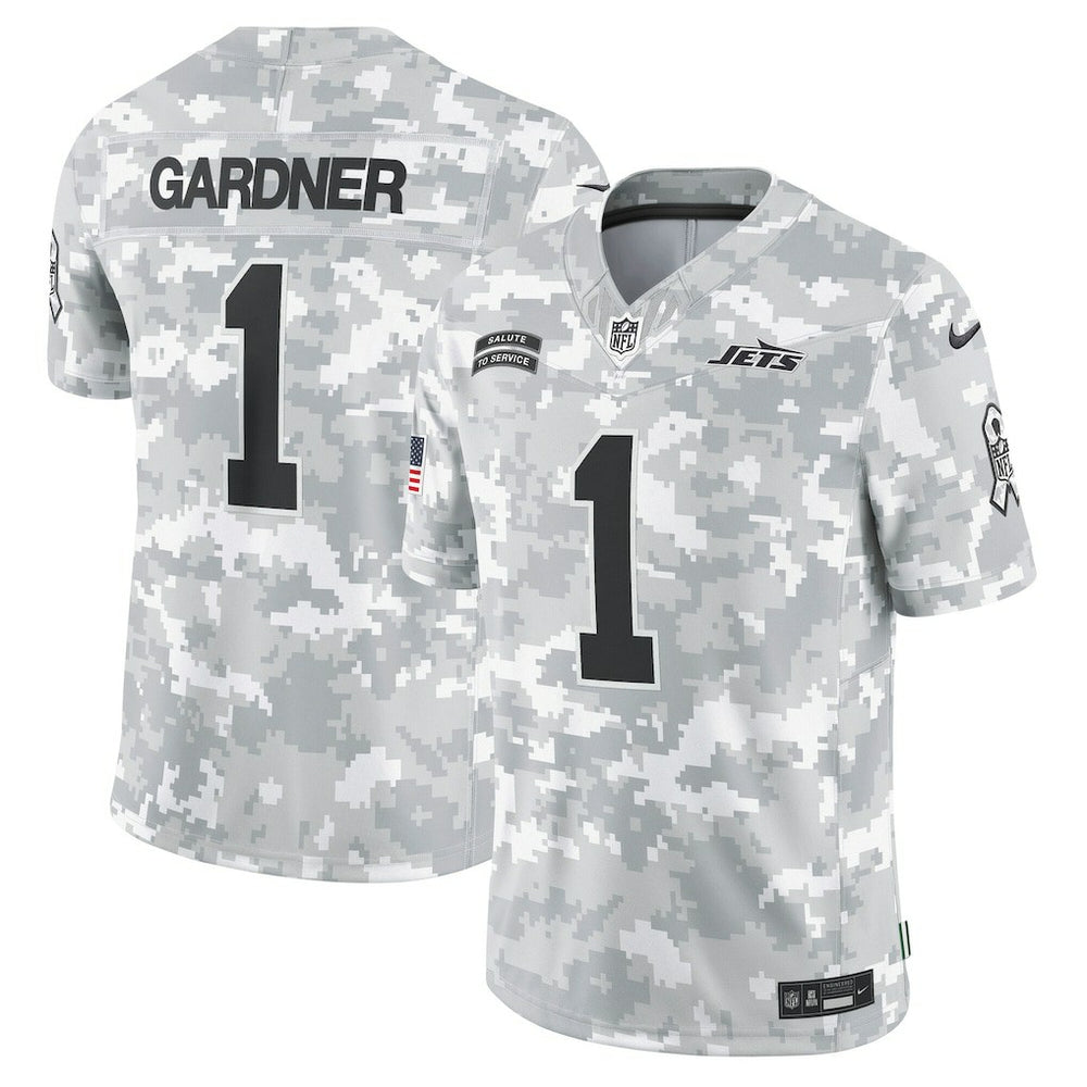 Sauce Gardner New York Jets 2024 Salute to Service Limited Jersey - Arctic Camo - Nike