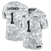 Sauce Gardner New York Jets 2024 Salute to Service Limited Jersey - Arctic Camo - Nike