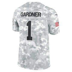 Sauce Gardner New York Jets 2024 Salute to Service Limited Jersey - Arctic Camo - Nike