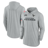 Houston Texans 2024 Salute to Service Lightweight Dri-FIT Long Sleeve Hoodie T-Shirt - Gray - Nike