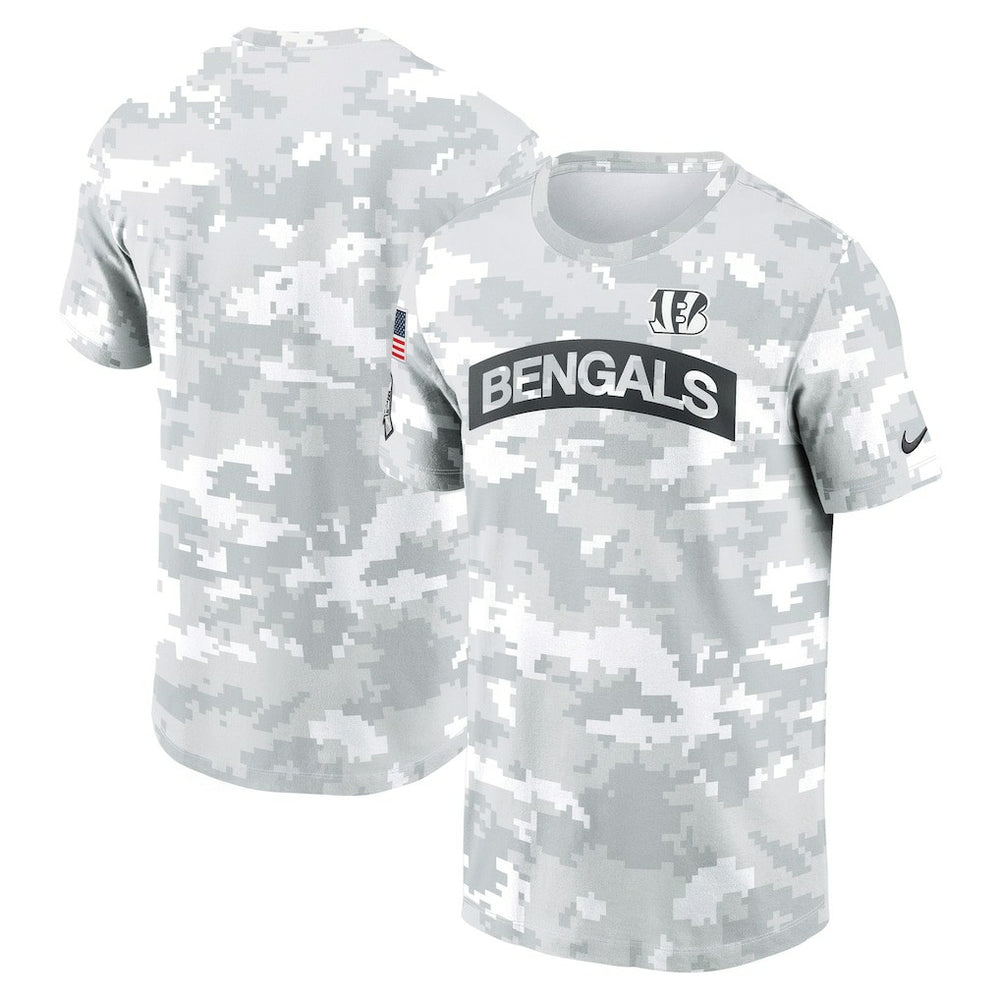 Cincinnati Bengals 2024 Salute To Service Big & Tall Performance T-Shirt - White - Nike