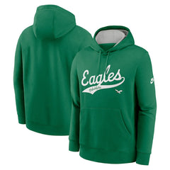 Philadelphia Eagles Rewind Club Logo Pullover Hoodie - Kelly Green - Nike