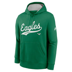 Philadelphia Eagles Rewind Club Logo Pullover Hoodie - Kelly Green - Nike
