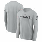 Tennessee Titans 2024 Salute To Service Long Sleeve T-Shirt - Gray - Nike