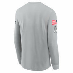 Tennessee Titans 2024 Salute To Service Long Sleeve T-Shirt - Gray - Nike