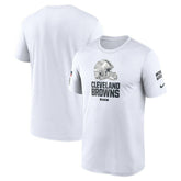 Cleveland Browns 2024 Salute To Service Legend Performance T-Shirt - White - Nike