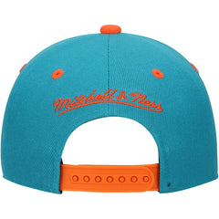 Miami Dolphins Youth All In 2.0 Adjustable Hat - Aqua - Mitchell & Ness