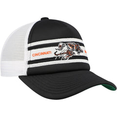 Cincinnati Bengals Youth Stripe Trucker Adjustable Hat - Black - Mitchell & Ness