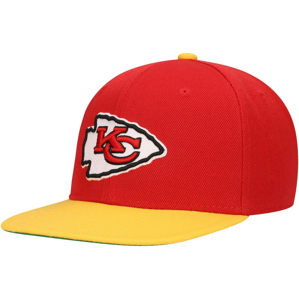 Kansas City Chiefs Youth Team Two-Tone Snapback Hat - Red - Mitchell & Ness