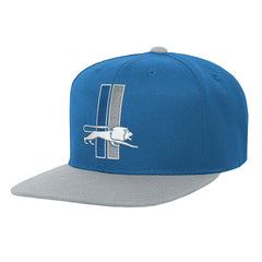 Detroit Lions Youth Team Two-Tone Snapback Hat - Blue - Mitchell & Ness