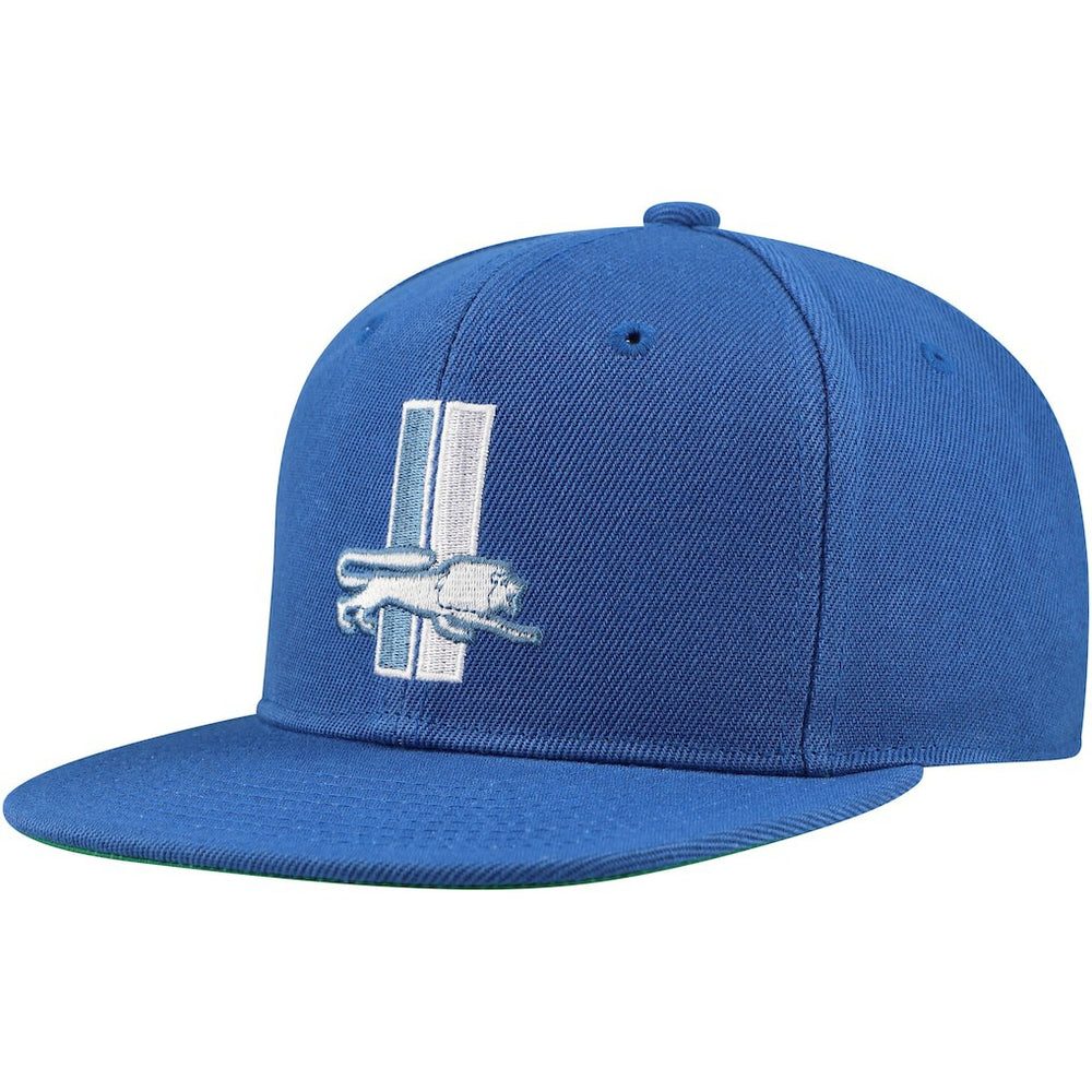 Detroit Lions Youth Gridiron Classics Ground Snapback Hat - Blue - Mitchell & Ness