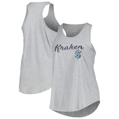 Seattle Kraken Fanatics Women's Plus Size Racerback Tank Top - Heather Gray | Fanatics sale