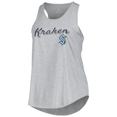 Seattle Kraken Fanatics Women's Plus Size Racerback Tank Top - Heather Gray | Fanatics sale