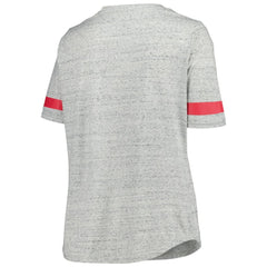 New Jersey Devils Fanatics Women's Plus Size Lace-Up T-Shirt - Heather Gray | Fanatics discount