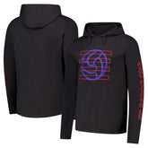Barcelona Wordmark Long Sleeve Hoodie T-ShirtCharcoal