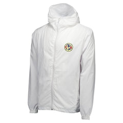 Club America Home Match Hoodie Full-Zip Windbreaker Jacket White