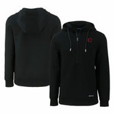 Cincinnati Reds Cutter & Buck City Connect Roam Eco Recycled Half-Zip Pullover Hoodie Sale