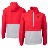 Cincinnati Reds Cutter & Buck City Connect Charter Eco Recycled Half-Zip Anorak Jacket Discount