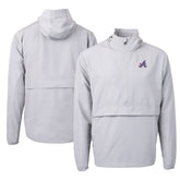 Atlanta Braves Cutter & Buck City Connect Charter Eco Recycled Half-Zip Anorak Jacket for sale