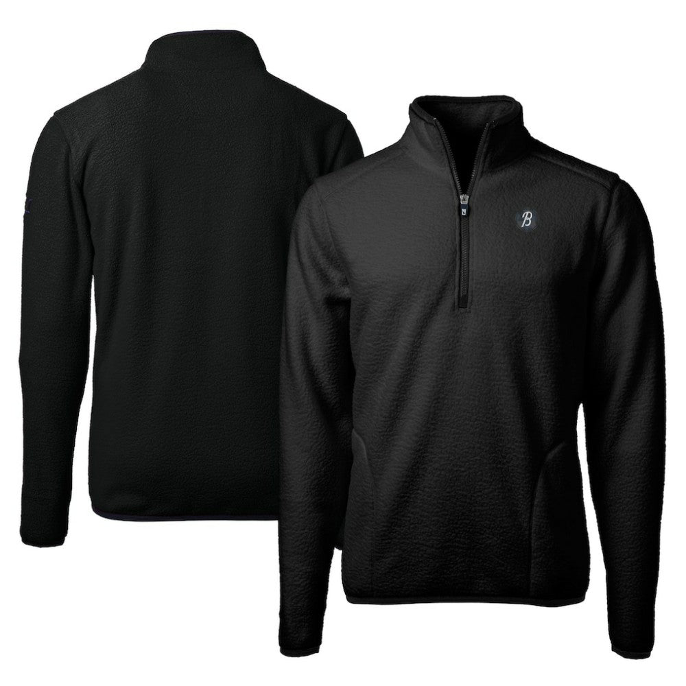 Baltimore Orioles Cutter & Buck City Connect Cascade Eco Sherpa Fleece Quarter-Zip Pullover Jacket Sale