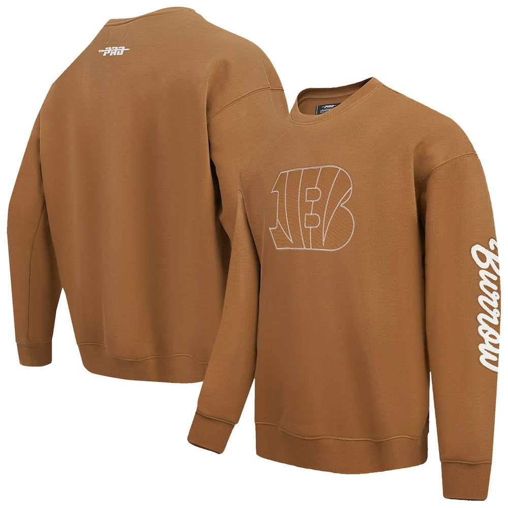 Joe Burrow Cincinnati Bengals Pro Standard Pullover Crewneck Sweatshirt - Brown - NFL