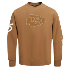 Patrick Mahomes Kansas City Chiefs Pro Standard Pullover Crewneck Sweatshirt - Brown - NFL