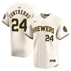 William Contreras Milwaukee Brewers Nike Home Limited Player Jersey Outlet