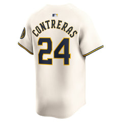 William Contreras Milwaukee Brewers Nike Home Limited Player Jersey Outlet