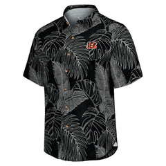 Cincinnati Bengals Sport Vine Line Button-Down Shirt - Black - Tommy Bahama