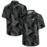 New York Jets Sport Vine Line Button-Down Shirt - Black - Tommy Bahama