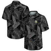Minnesota Vikings Sport Vine Line Button-Down Shirt - Black - Tommy Bahama