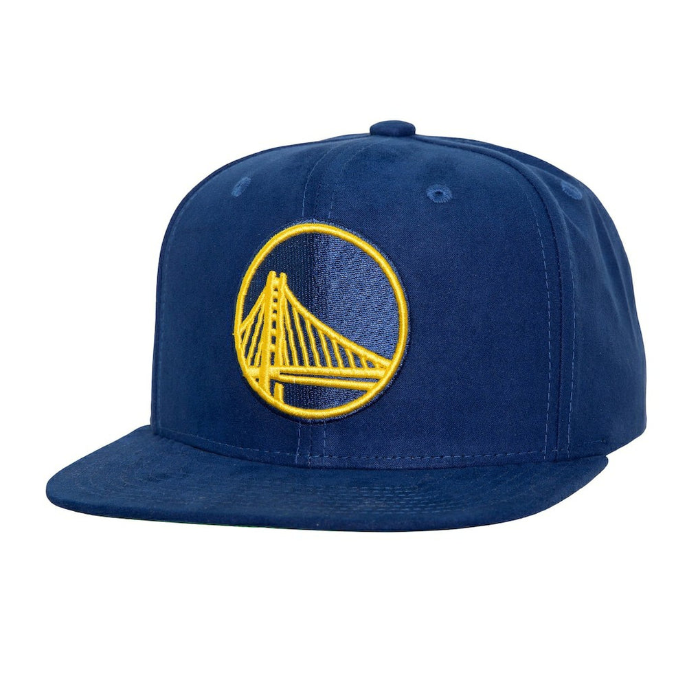 Mitchell & Ness Golden State Warriors Sweet Suede Snapback Hat Royal