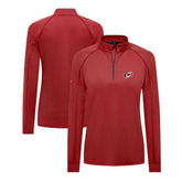 Carolina Hurricanes Levelwear Women's Kinetic Insignia Core Quarter-Zip Pullover Top - Red | NHL near me